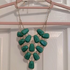 Elegant Green Statement Necklace